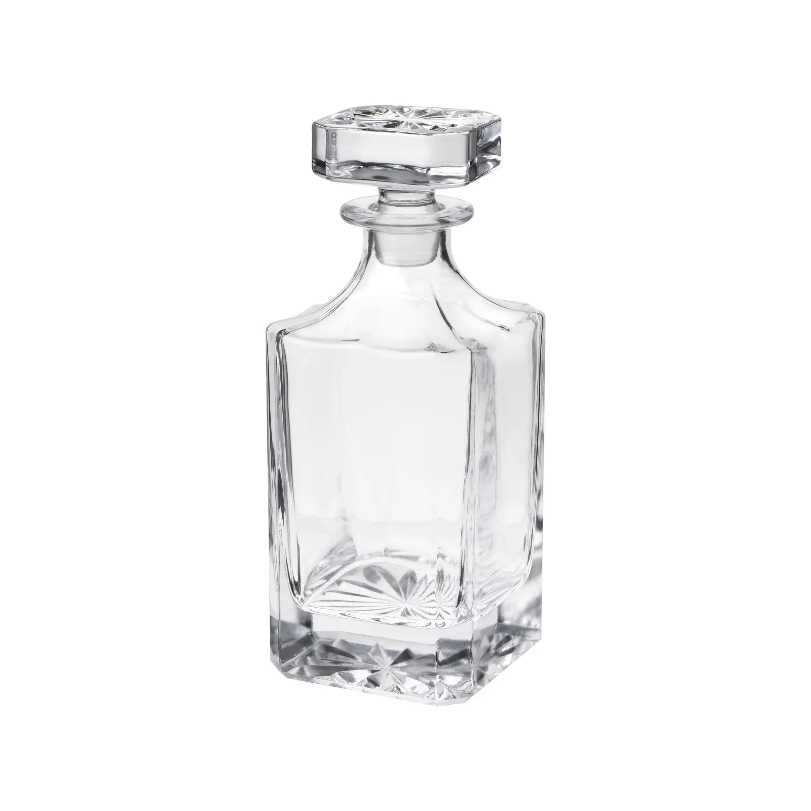 Signature Geometric Glass Decanter