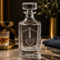 Signature Geometric Glass Decanter